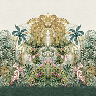 CLARKE AND CLARKE W0187/01.CAC.0 MOMBASA TROPICAL BANNER WP Wallpaper - Eade's Wallpaper