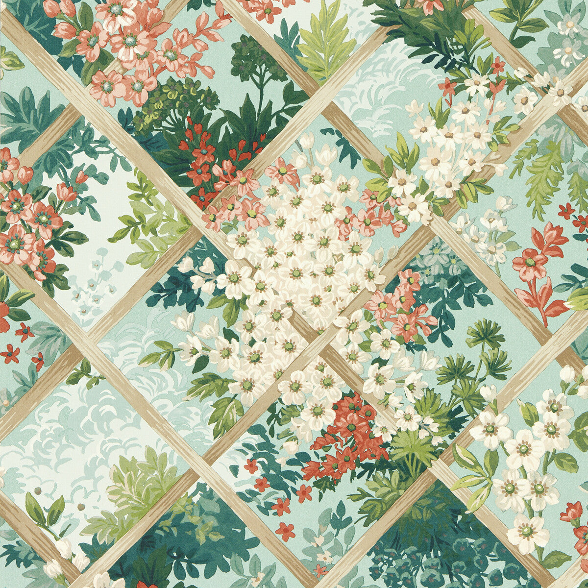 CLARKE AND CLARKE W0195/03.CAC.0 MAYMONT SEAGLASS WP Wallpaper - Eade's Wallpaper