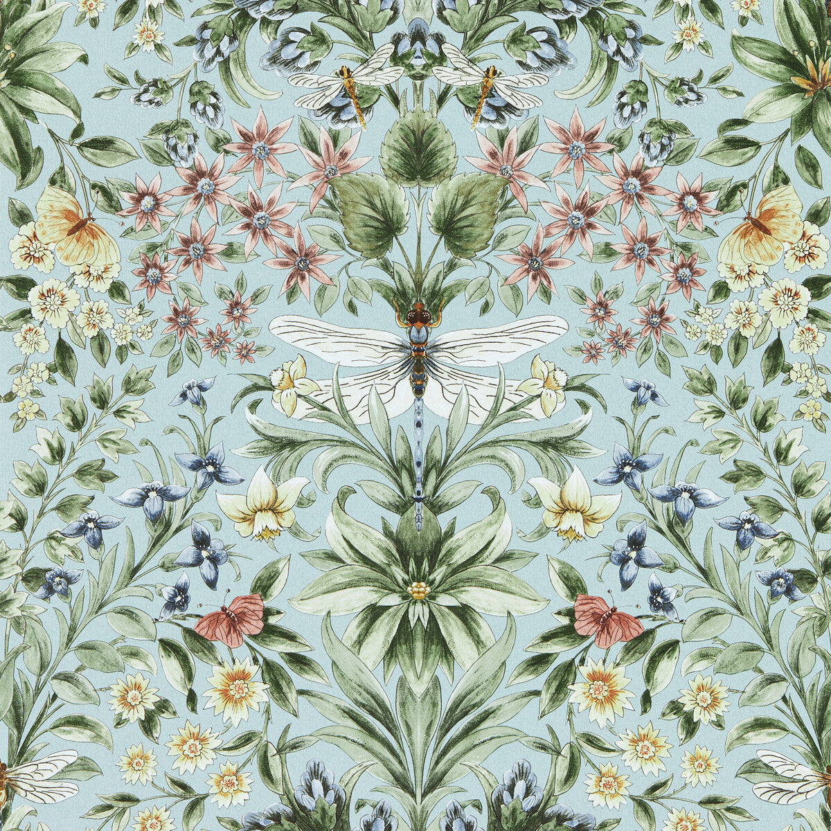 CLARKE AND CLARKE W0196/02.CAC.0 MIRABELL SEAGLASS WP Wallpaper - Eade's Wallpaper