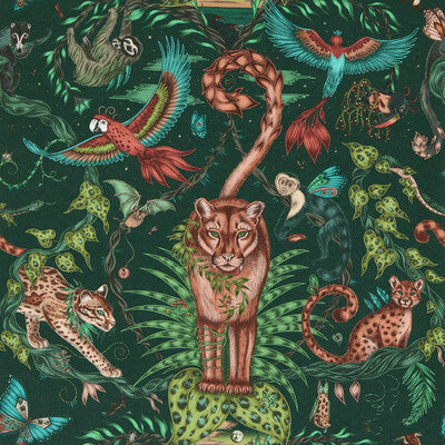 CLARKE AND CLARKE W0213/02.CAC.0 BOSQUE DREAMS FOREST WP Fabric - MYTHICA WALLCOVERING EMMA J SHIPLEY FOR C&C