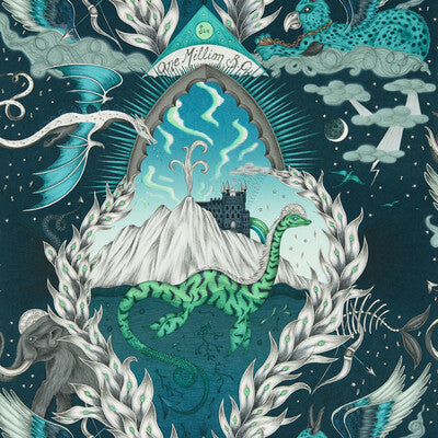 CLARKE AND CLARKE W0214/01.CAC.0 HIGHLANDIA MARINE WP Fabric - MYTHICA WALLCOVERING EMMA J SHIPLEY FOR C&C