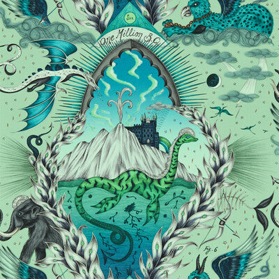 CLARKE AND CLARKE W0214/02.CAC.0 HIGHLANDIA SAGE WP Fabric - MYTHICA WALLCOVERING EMMA J SHIPLEY FOR C&C