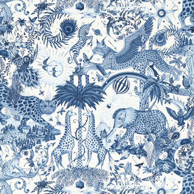 CLARKE AND CLARKE W0216/02.CAC.0 PARADISE LOST INK WP Fabric - MYTHICA WALLCOVERING EMMA J SHIPLEY FOR C&C