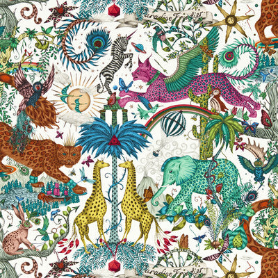 CLARKE AND CLARKE W0216/03.CAC.0 PARADISE LOST IVORY WP Fabric - MYTHICA WALLCOVERING EMMA J SHIPLEY FOR C&C