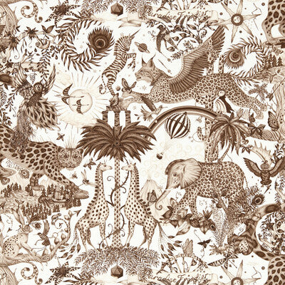 CLARKE AND CLARKE W0216/04.CAC.0 PARADISE LOST SEPIA WP Fabric - MYTHICA WALLCOVERING EMMA J SHIPLEY FOR C&C
