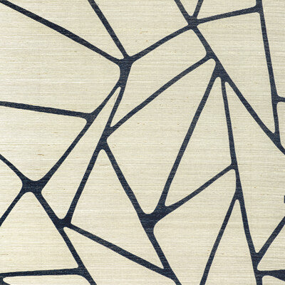 KRAVET COUTURE W3400.516.0 TO THE POINT INDIGO Wallpaper - Eade's Wallpaper