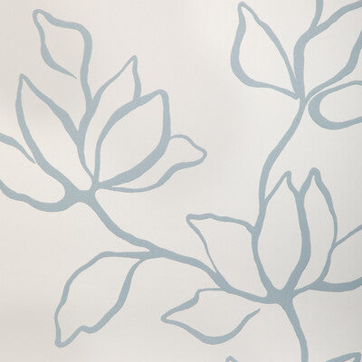 KRAVET COUTURE W3886.51.0 FLORAL SKETCH WP CHAMBRAY Wallpaper - Eade's Wallpaper