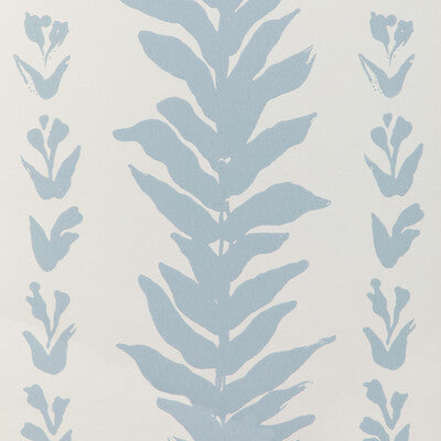 KRAVET COUTURE W3937.51.0 CLIMBING LEAVES WP CHAMBRAY Wallpaper - Eade's Wallpaper