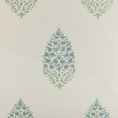 KRAVET COUTURE W3938.315.0 ATELIER PAISLEY WP BLUE SAGE Wallpaper - Eade's Wallpaper
