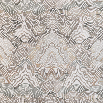 KRAVET COUTURE W4150.52.0 SHANGRI LA WP STONE Wallpaper - Eade's Wallpaper