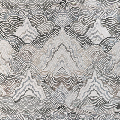 KRAVET COUTURE W4150.811.0 SHANGRI LA WP NOIR Wallpaper - Eade's Wallpaper