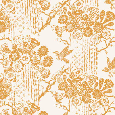 KRAVET COUTURE W4259.404.0 SAGUARO WP SAFFRON Fabric - HARWOOD STEIGER WALLCOVERING