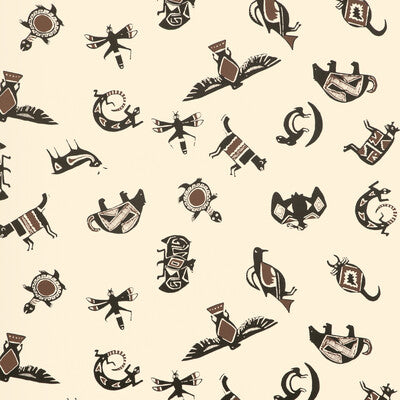 KRAVET COUTURE W4261.86.0 MIMBRES WP UMBER Fabric - HARWOOD STEIGER WALLCOVERING