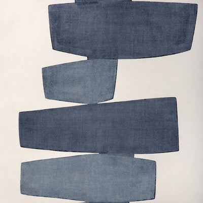 KRAVET COUTURE W4266.50.0 STACKED WP INDIGO Fabric - ART DISTRICT WALLCOVERING