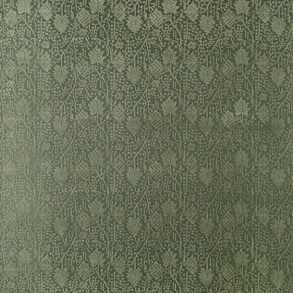 Thibaut MORRIS VELVET W710503 in Olive Fabric - BOXWOOD FABR