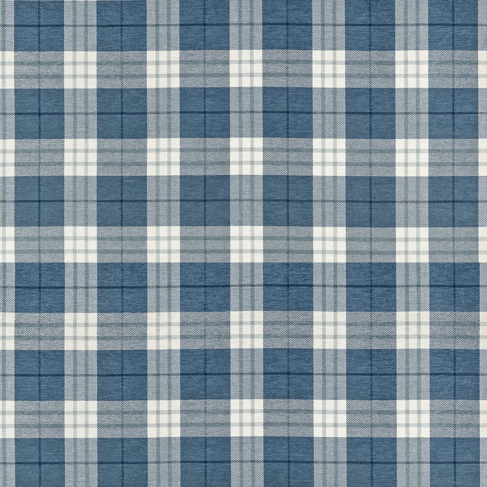 Thibaut PERCIVAL PLAID W711329 in True Blue Fabric - SAVILE