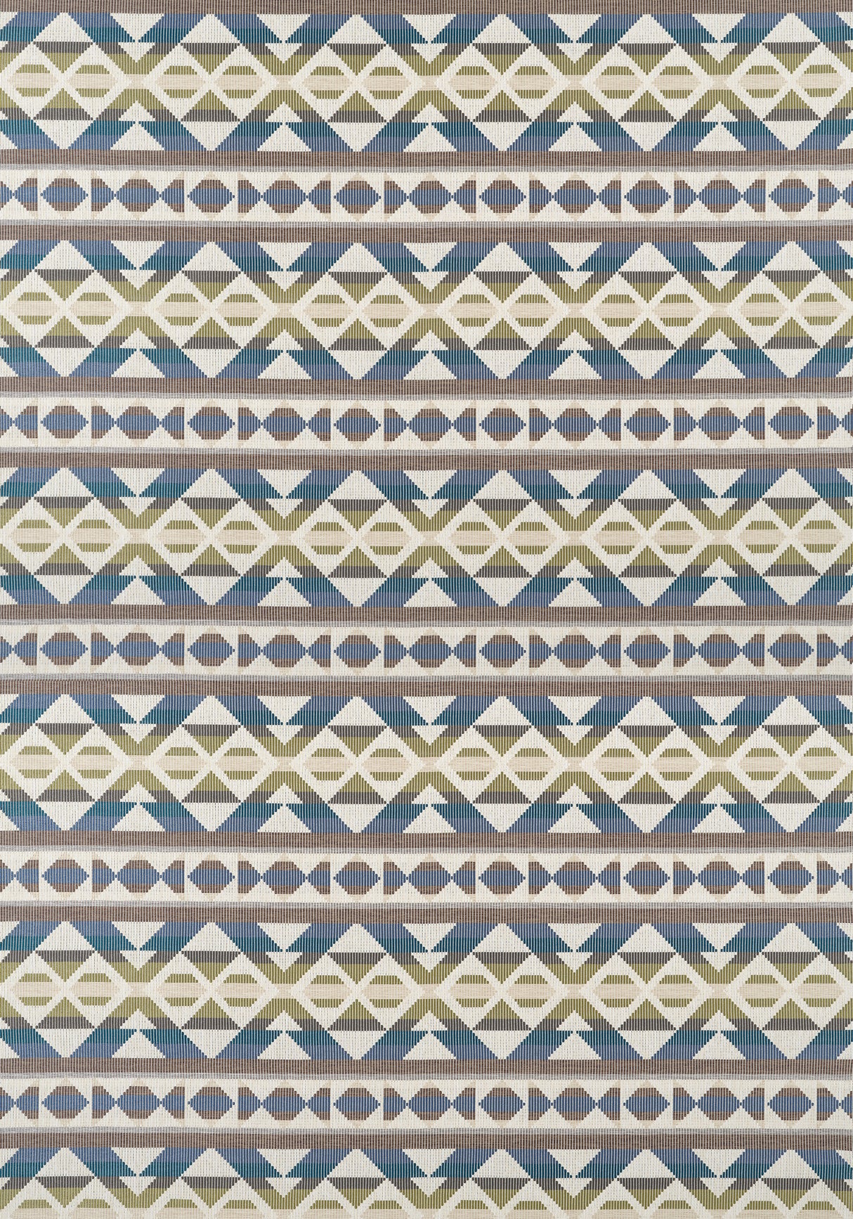 Thibaut W712027 BERBER BLANKET Green and Blue Fabric