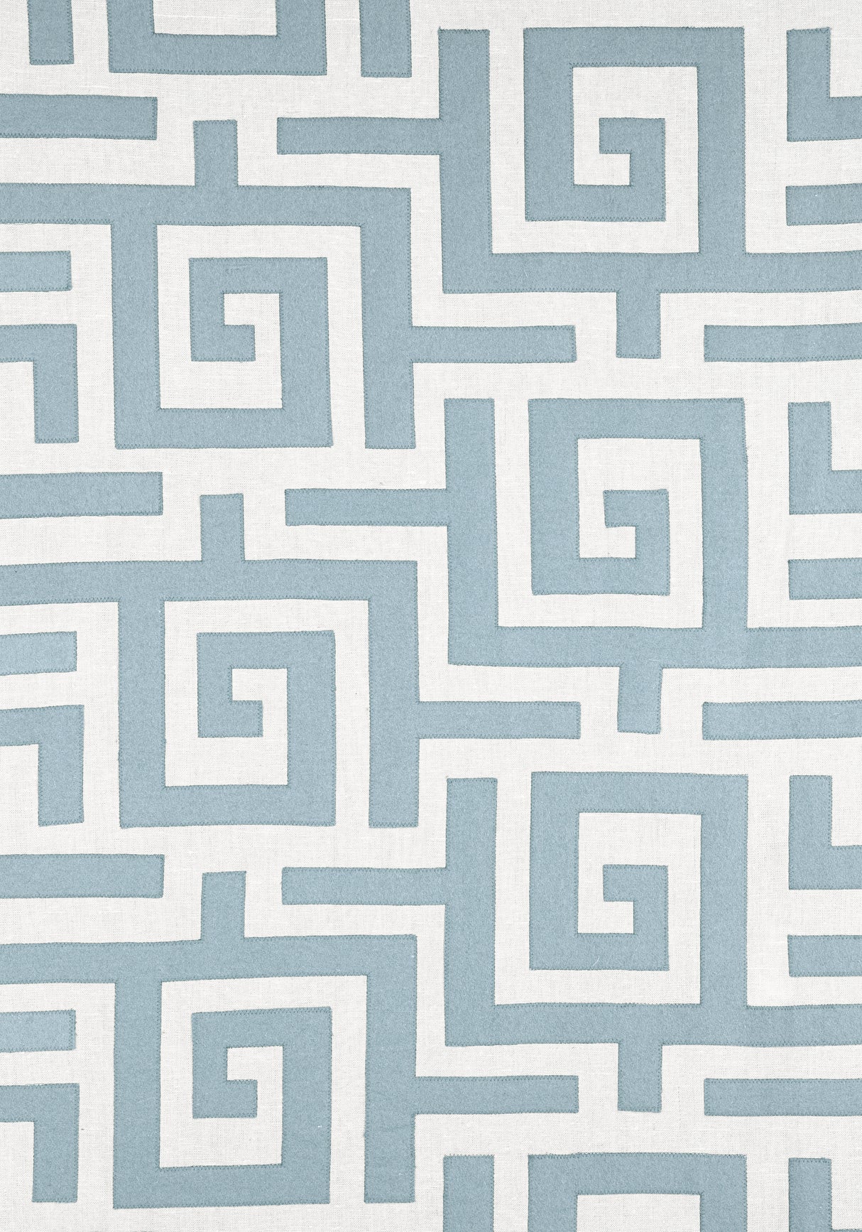 Thibaut W713222 TULUM APPLIQUE Spa Blue Fabric