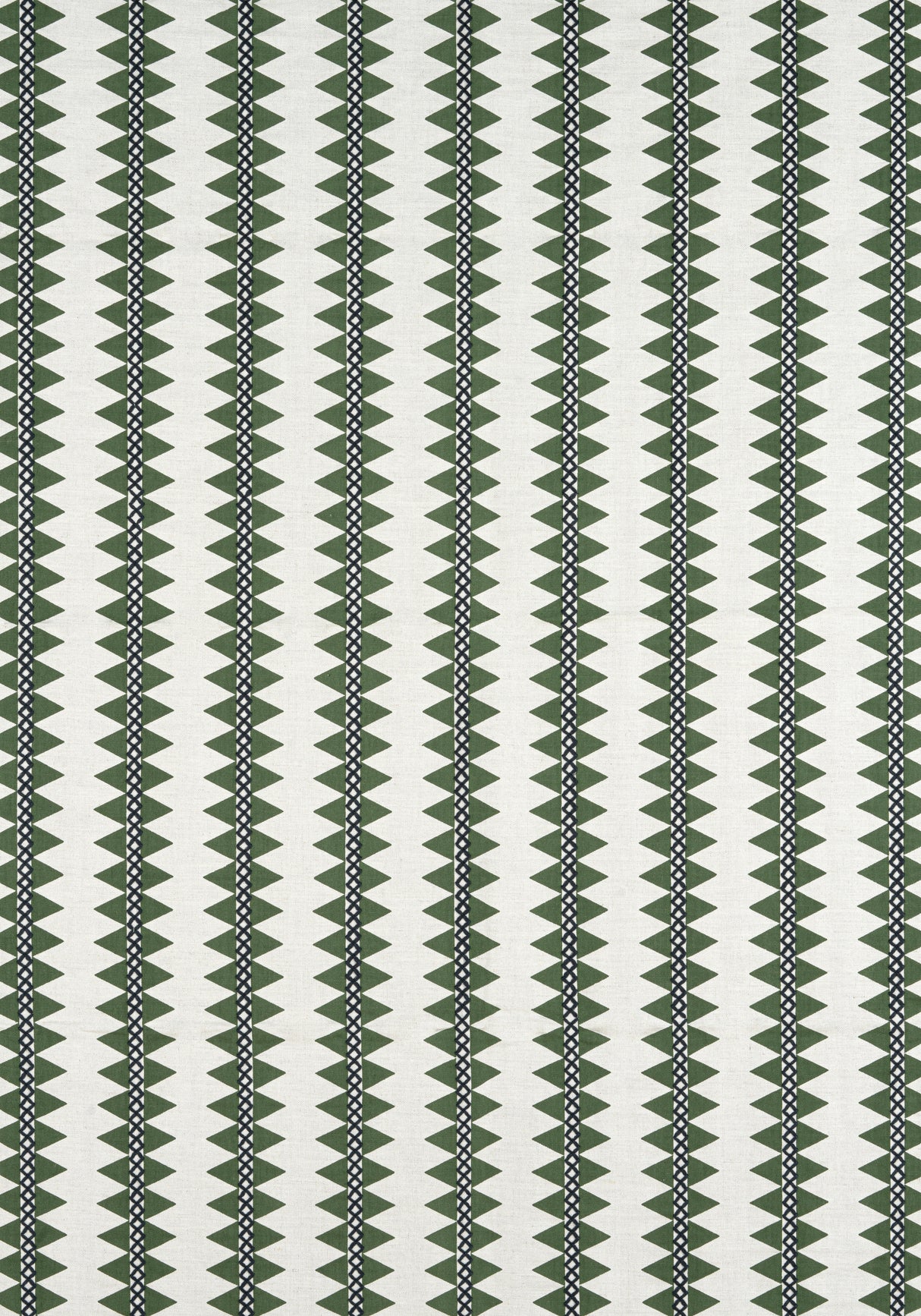 Thibaut W713242 RENO STRIPE EMBROIDERY Green Fabric
