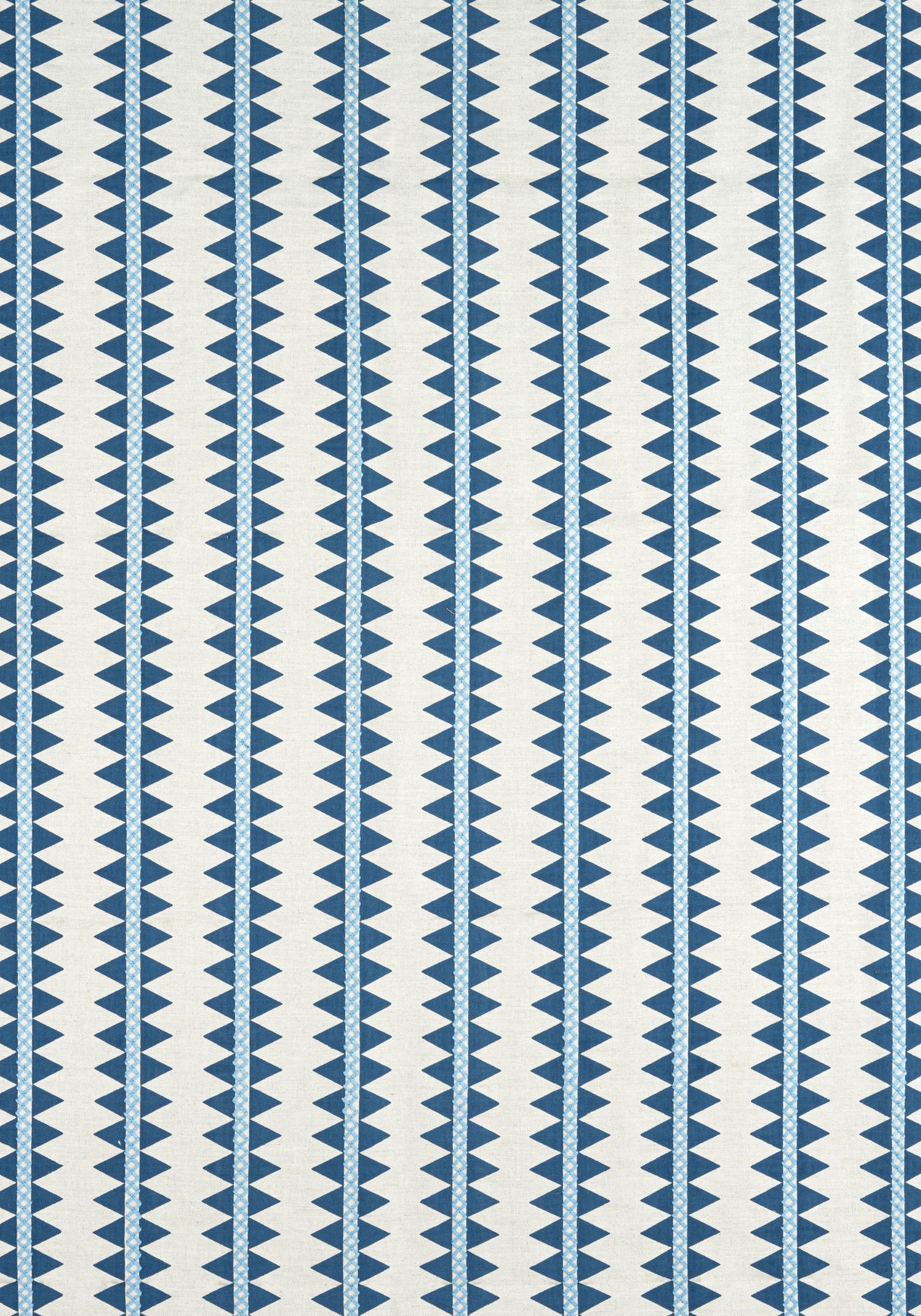 Thibaut W713244 RENO STRIPE EMBROIDERY Navy Fabric