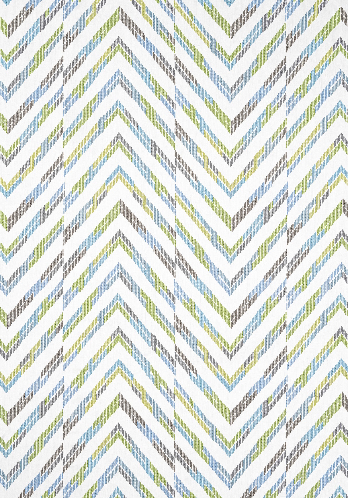Thibaut W714342 HAMILTON EMBROIDERY Spa Blue Fabric