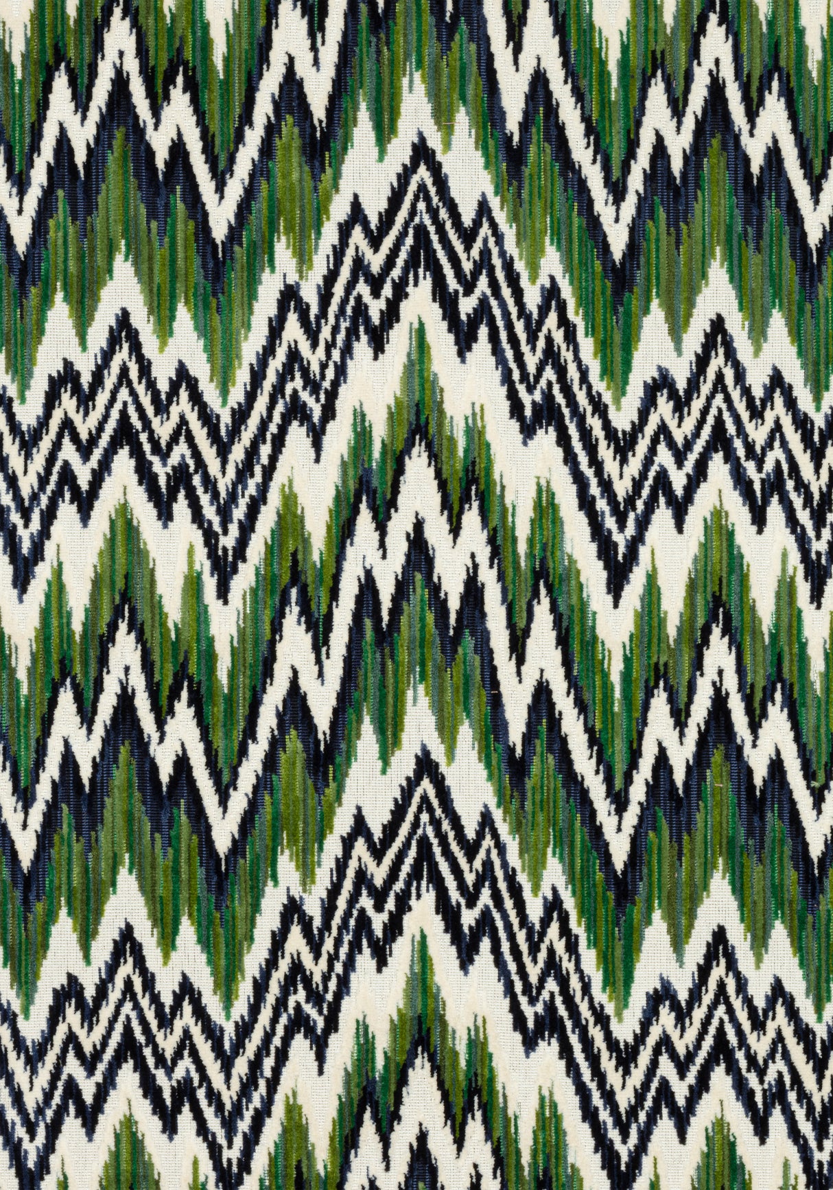 Thibaut W72817 RHYTHM VELVET Emerald and Navy Fabric