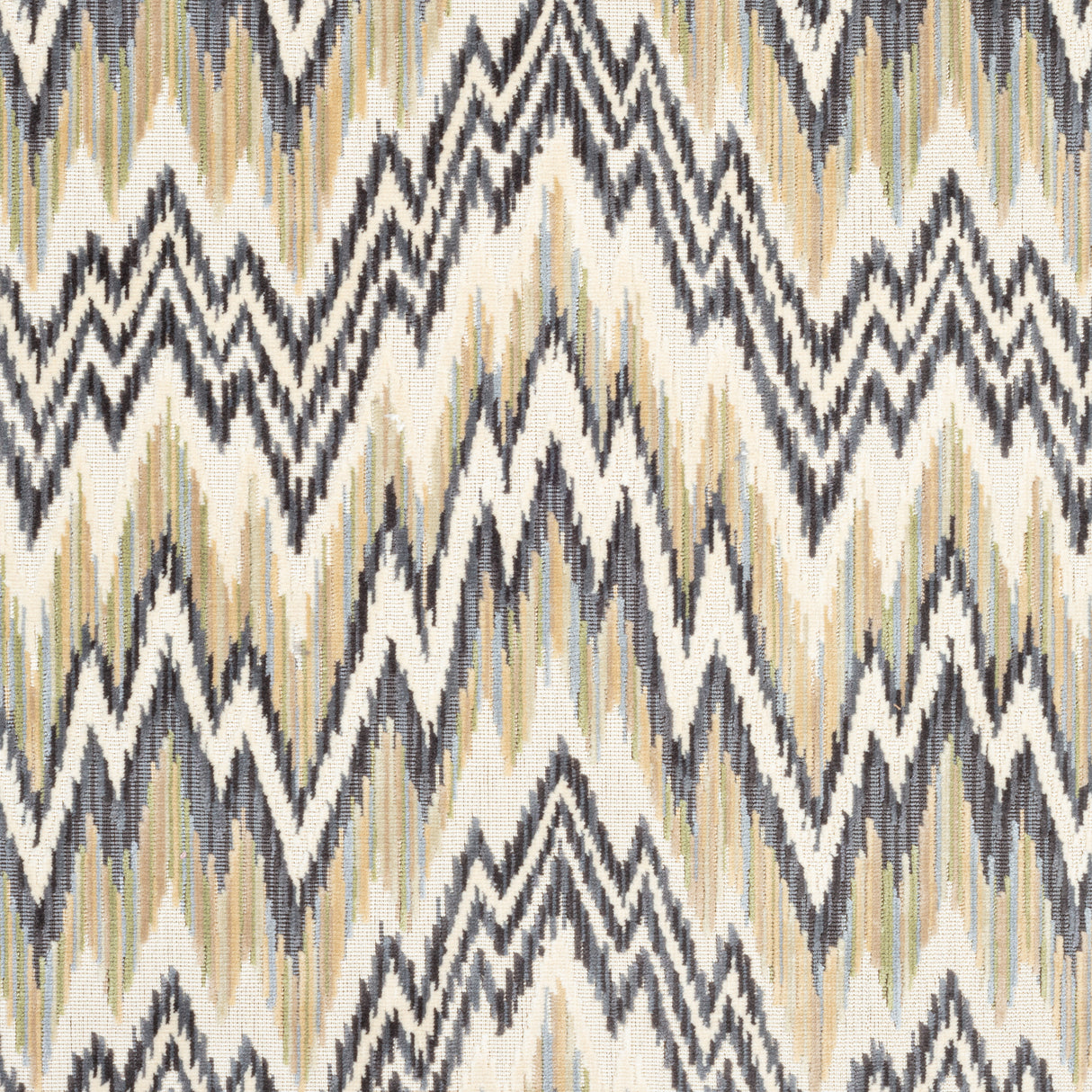 Thibaut W72819 RHYTHM VELVET Grain and Charcoal Fabric