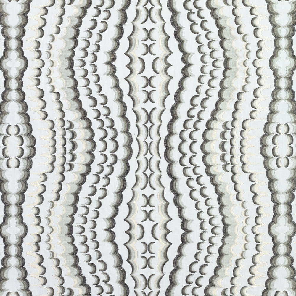 Thibaut W72981 EBRU EMBROIDERY Grey Fabric