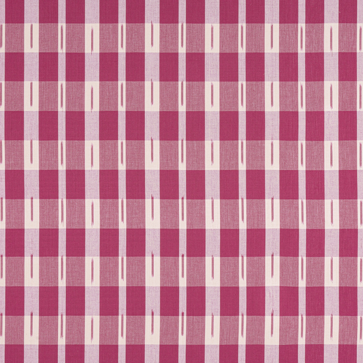 Thibaut W736440 ELLASTONE CHECK Raspberry Fabric