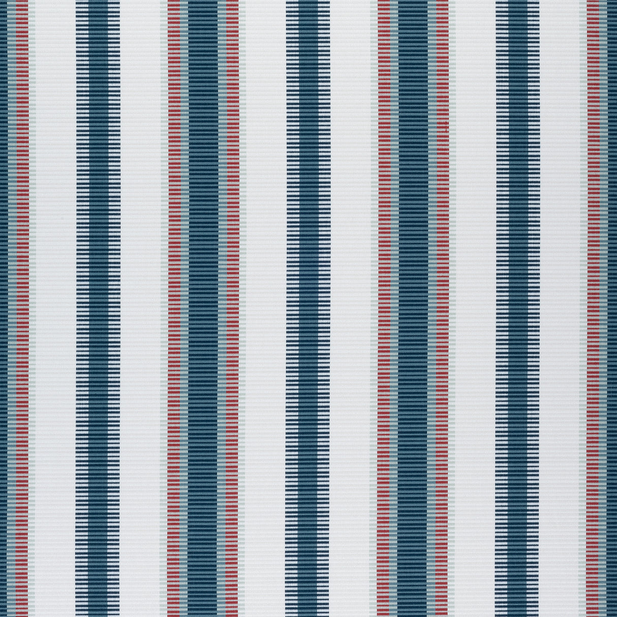 Thibaut W74665 SAMBA STRIPE Teal and Cranberry Fabric