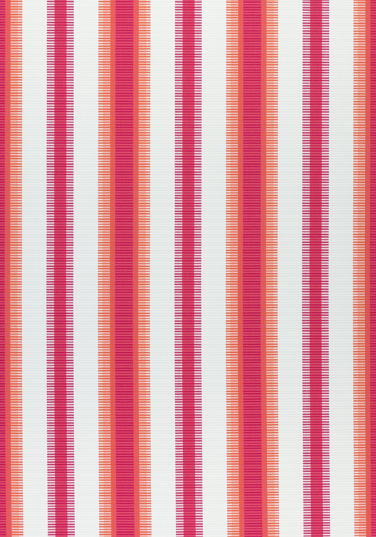 Thibaut W74666 SAMBA STRIPE Magenta and Coral Fabric