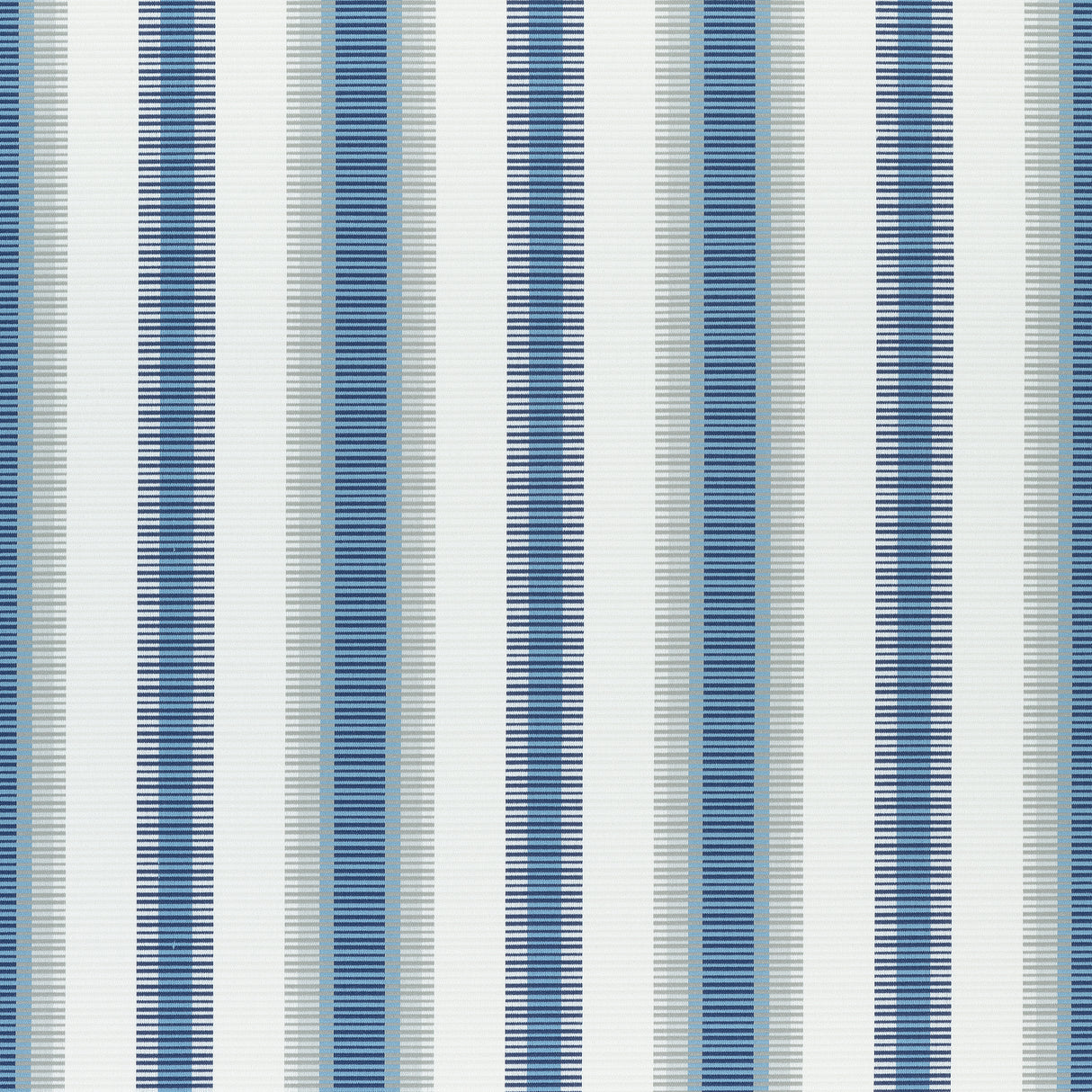 Thibaut W74668 SAMBA STRIPE Navy and Nickel Fabric