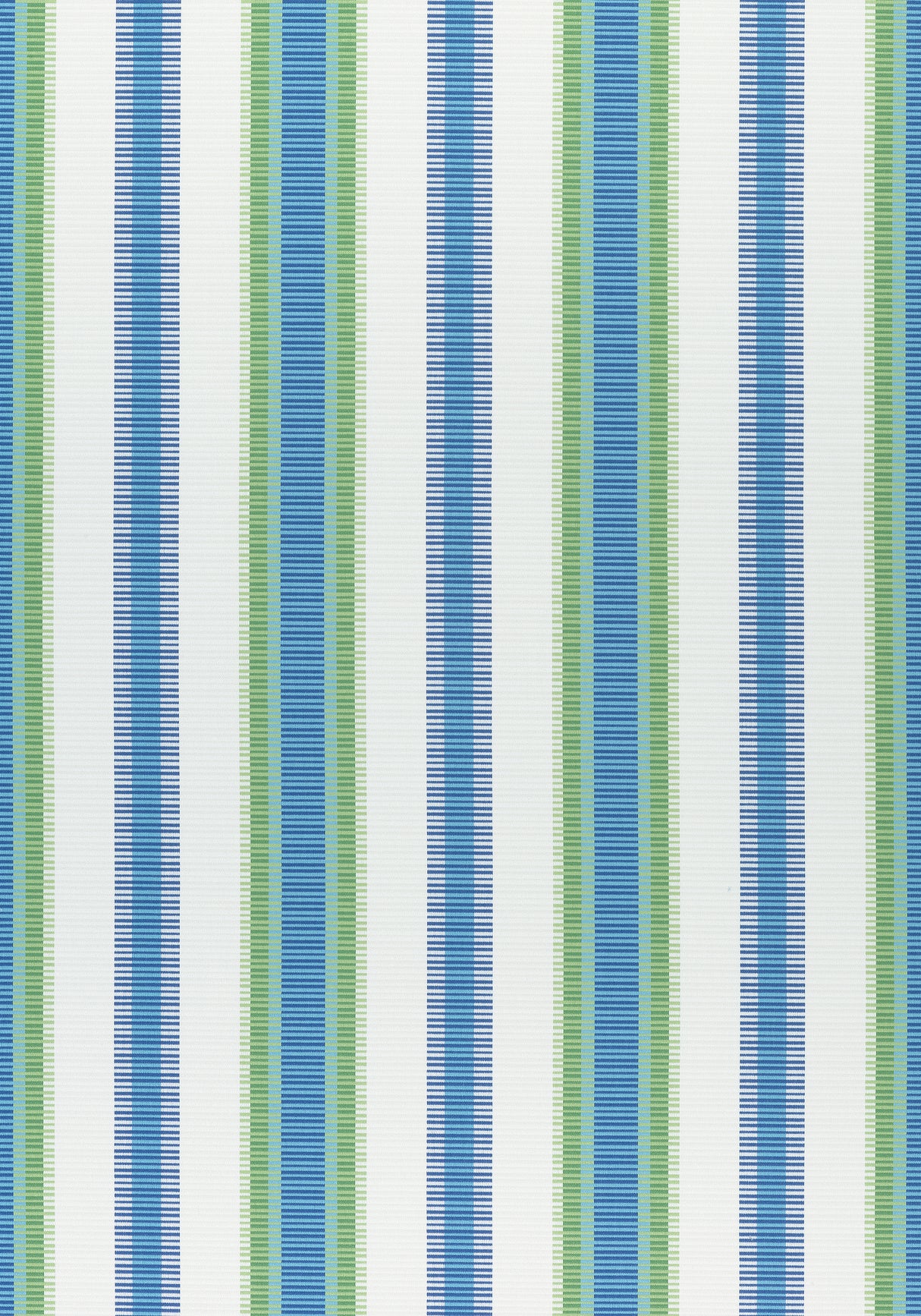Thibaut W74670 SAMBA STRIPE Royal Blue and Green Fabric