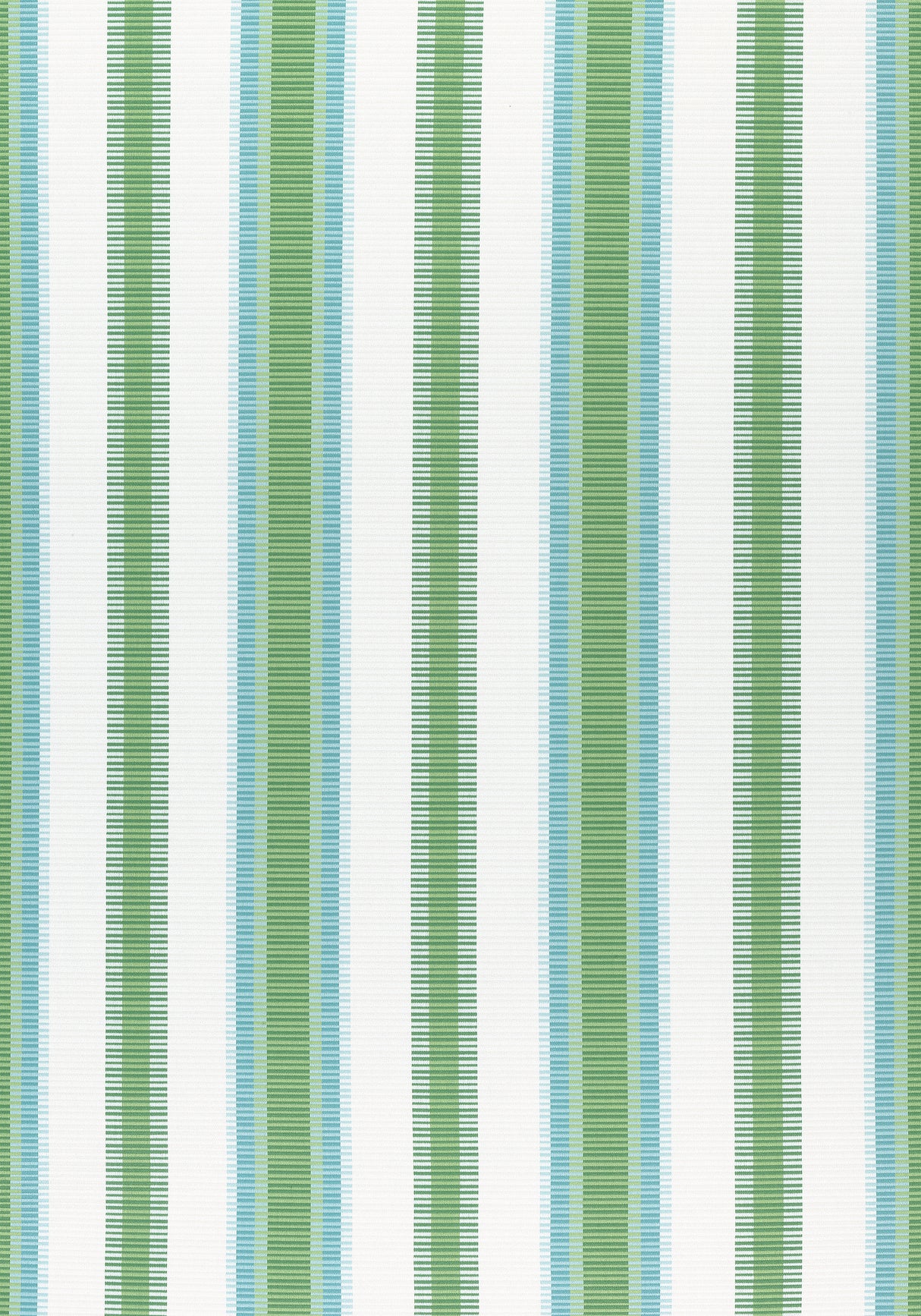 Thibaut W74672 SAMBA STRIPE Kelly Green and Pool Fabric