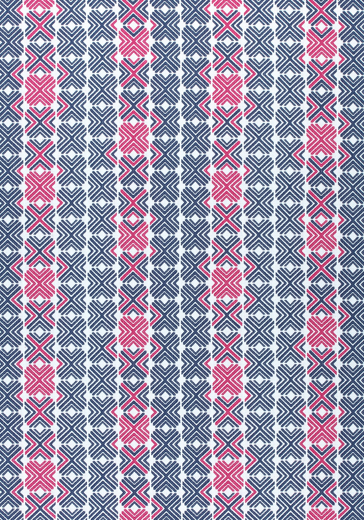 Thibaut W74680 JINX Navy and Magenta Fabric