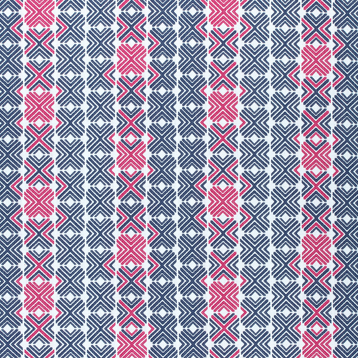 Thibaut W74680 JINX Navy and Magenta Fabric