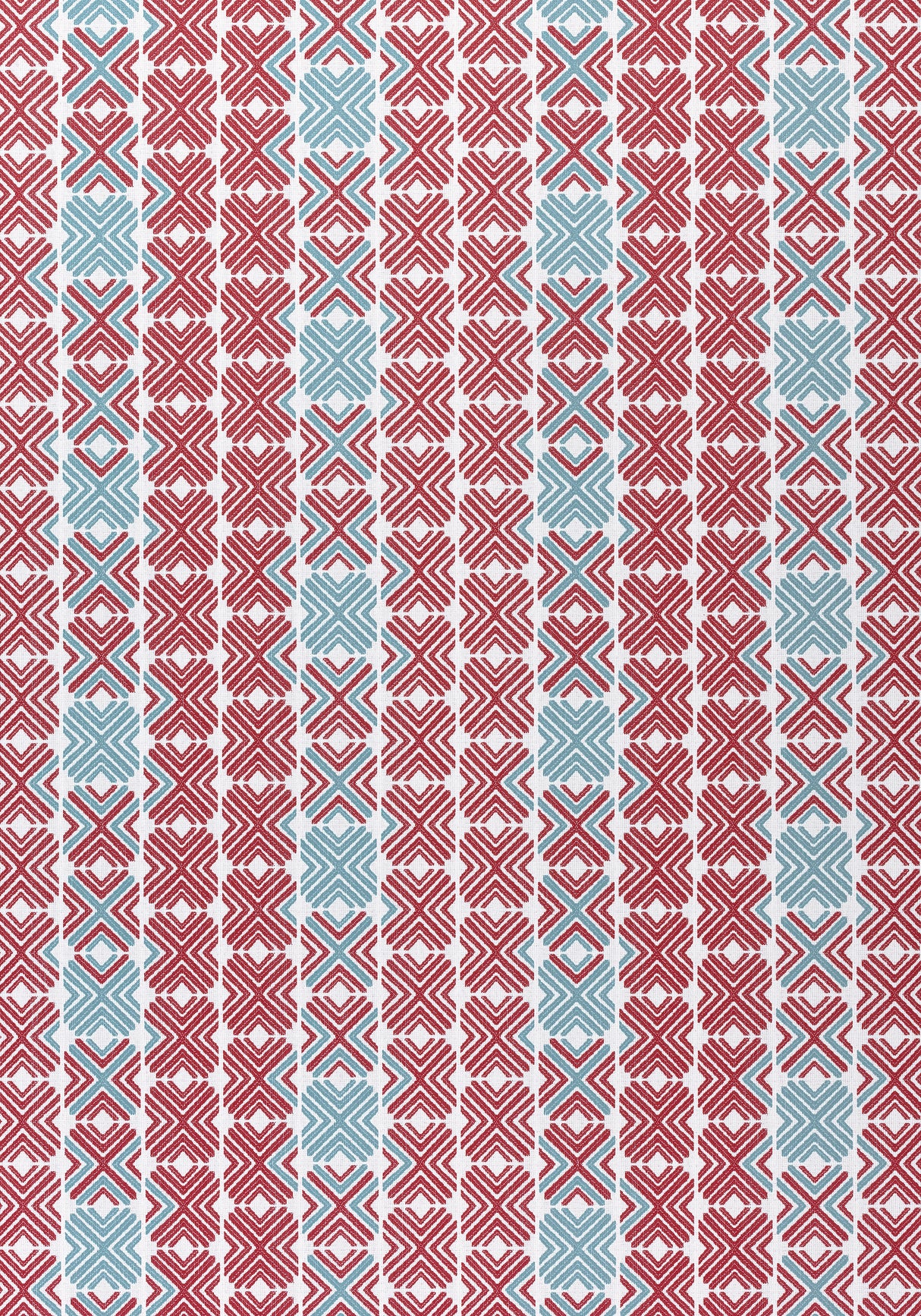 Thibaut W74681 JINX Pool and Cranberry Fabric