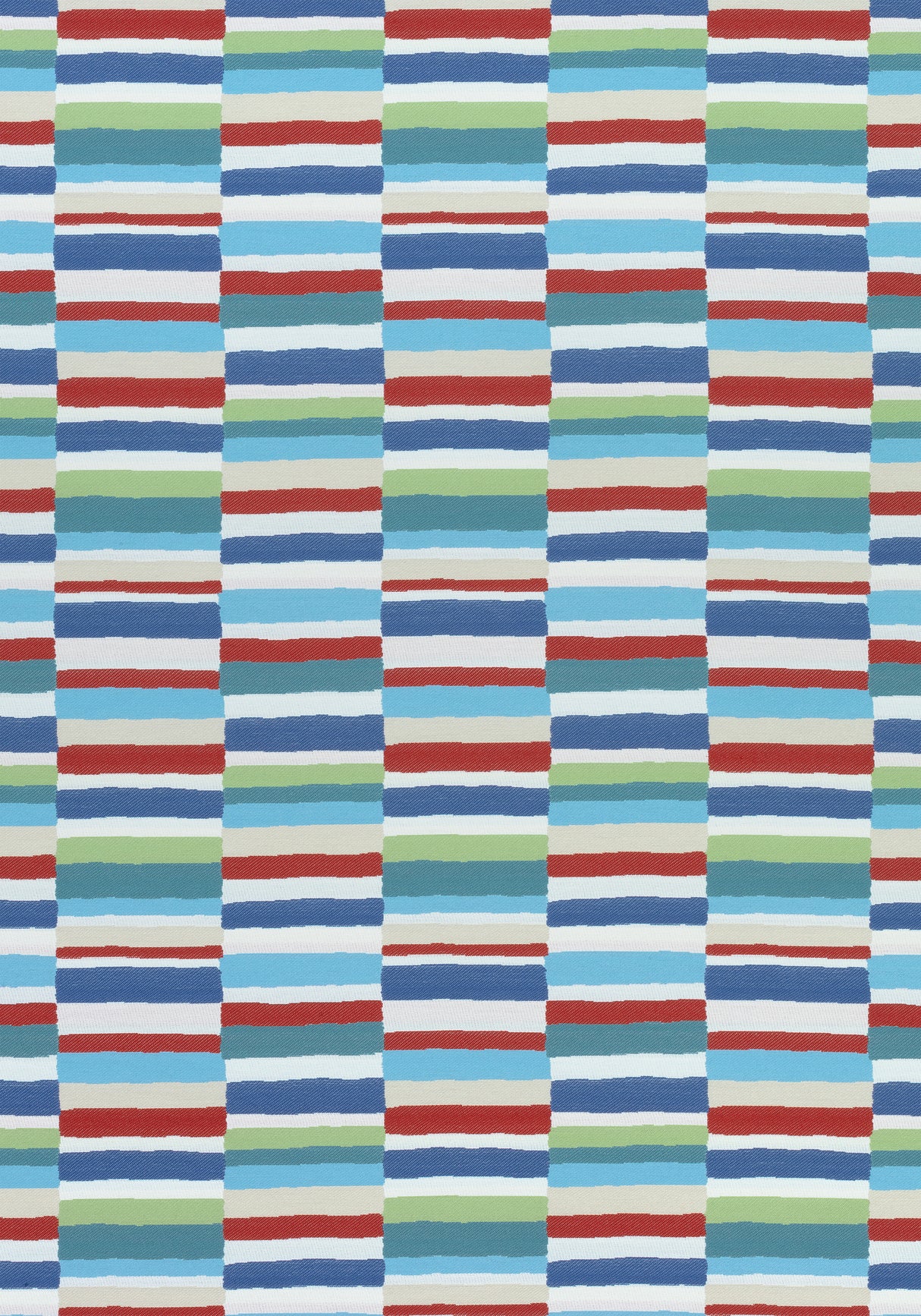 Thibaut W74684 CARNIVALE Red, Blue and Green Fabric