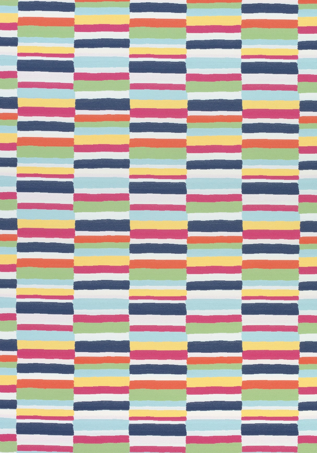 Thibaut W74687 CARNIVALE Navy and Magenta Fabric