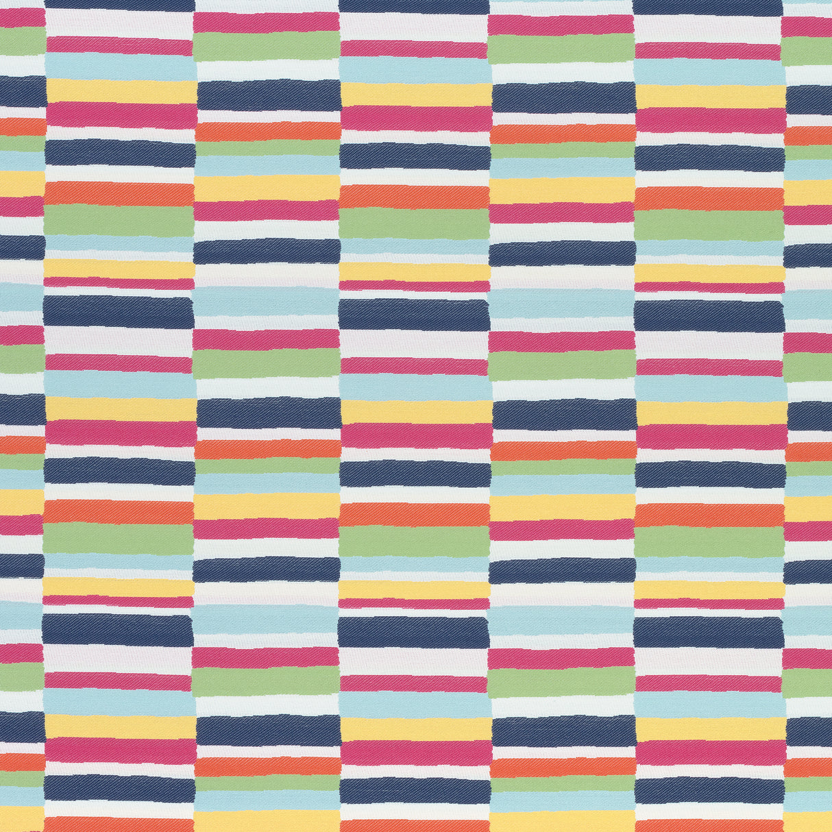 Thibaut W74687 CARNIVALE Navy and Magenta Fabric