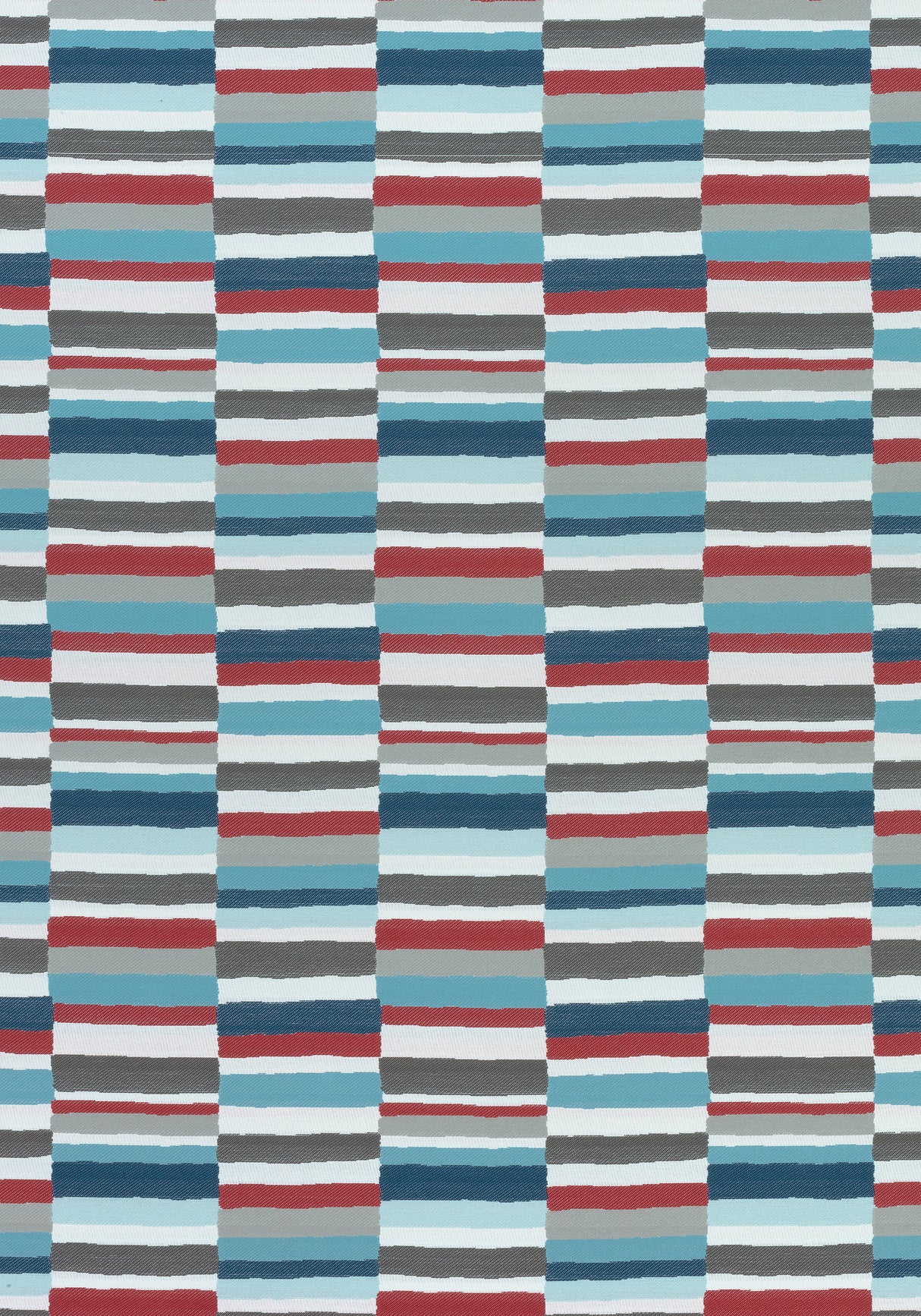 Thibaut W74689 CARNIVALE Teal and Cranberry Fabric