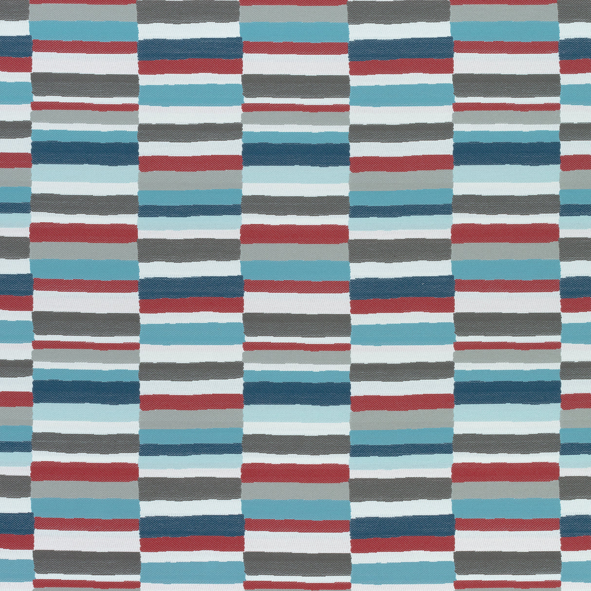 Thibaut W74689 CARNIVALE Teal and Cranberry Fabric