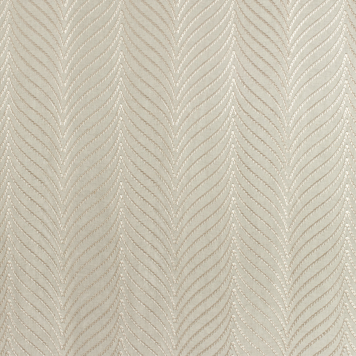 Thibaut W775443 CLAYTON HERRINGBONE EMBROIDERY Natural Fabric