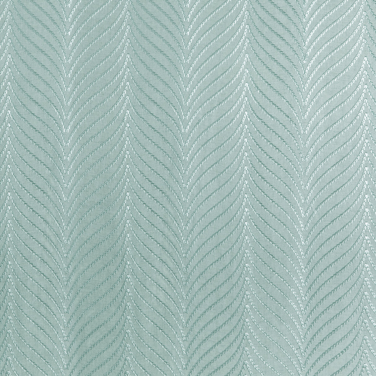 Thibaut W775445 CLAYTON HERRINGBONE EMBROIDERY Robin's Egg Fabric