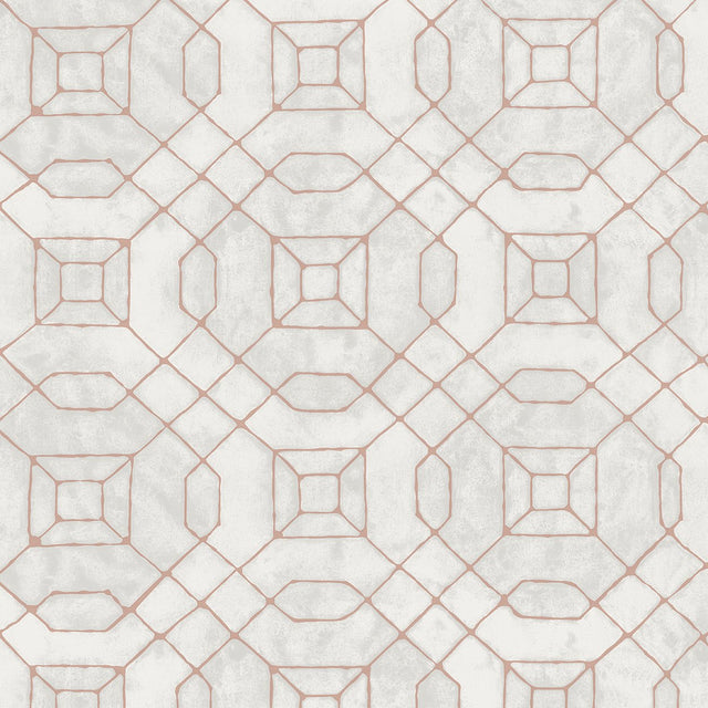 Galerie W78215 Silver Grey Metallic Geometric - Eade's Wallpaper
