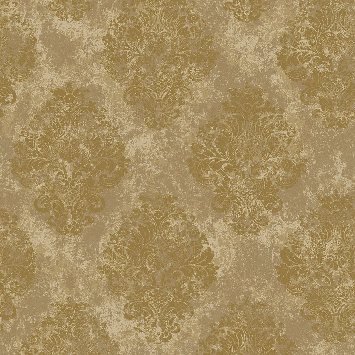 Galerie W78225 Gold Metallic Damask - Eade's Wallpaper