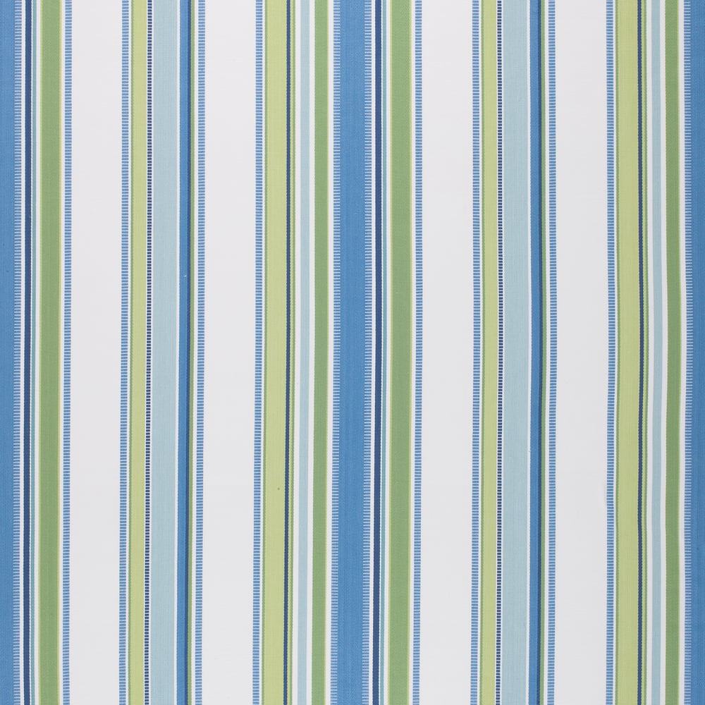 Thibaut W80103 BARNEGAT STRIPE Green and Blue Fabric