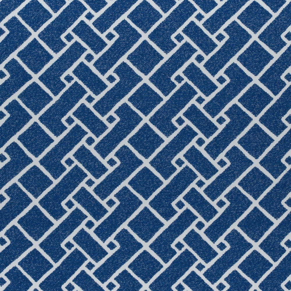 Thibaut W80548 PARQUET Marine Blue Fabric