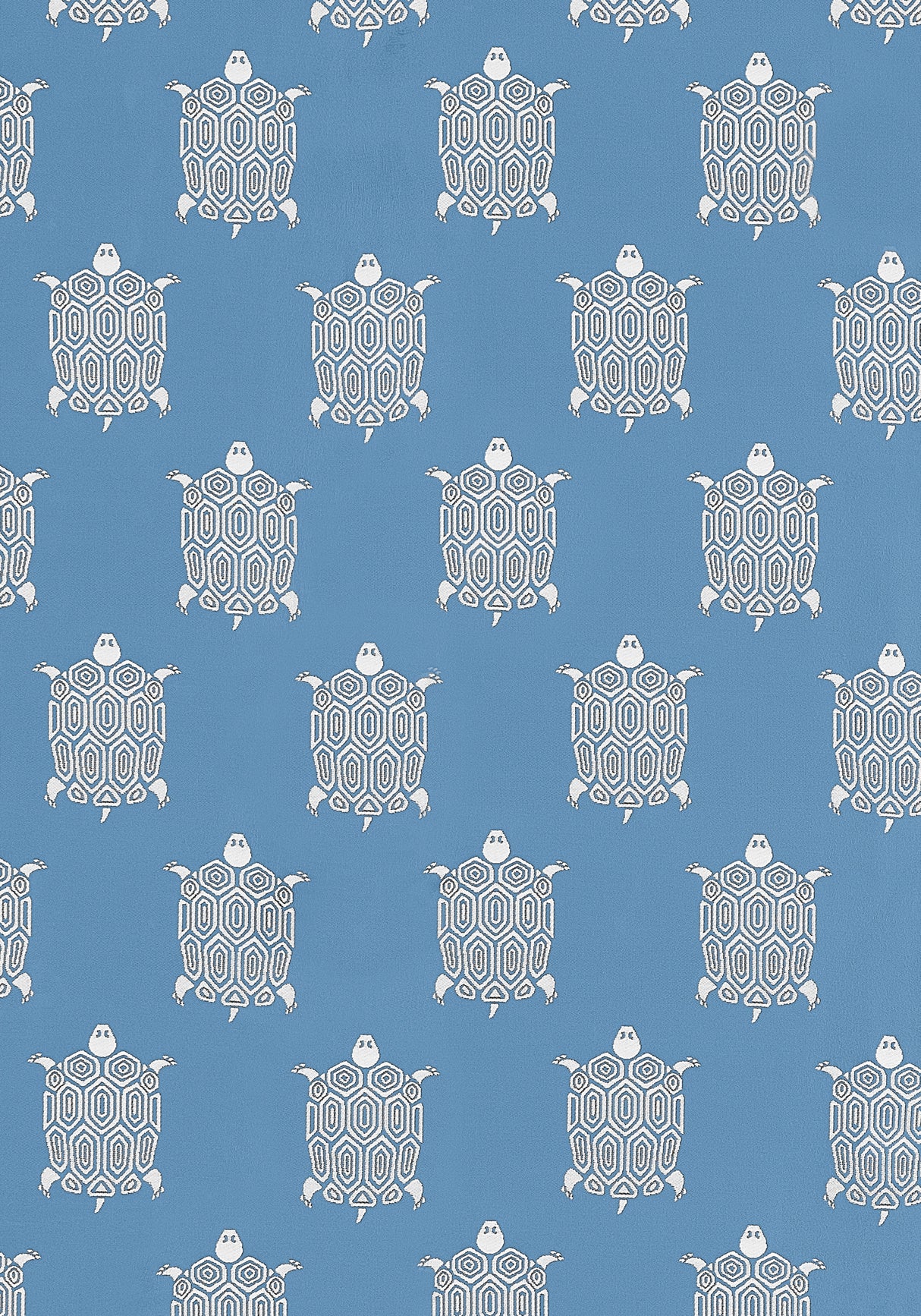 Thibaut W81628 TURTLE BAY Island Blue Fabric