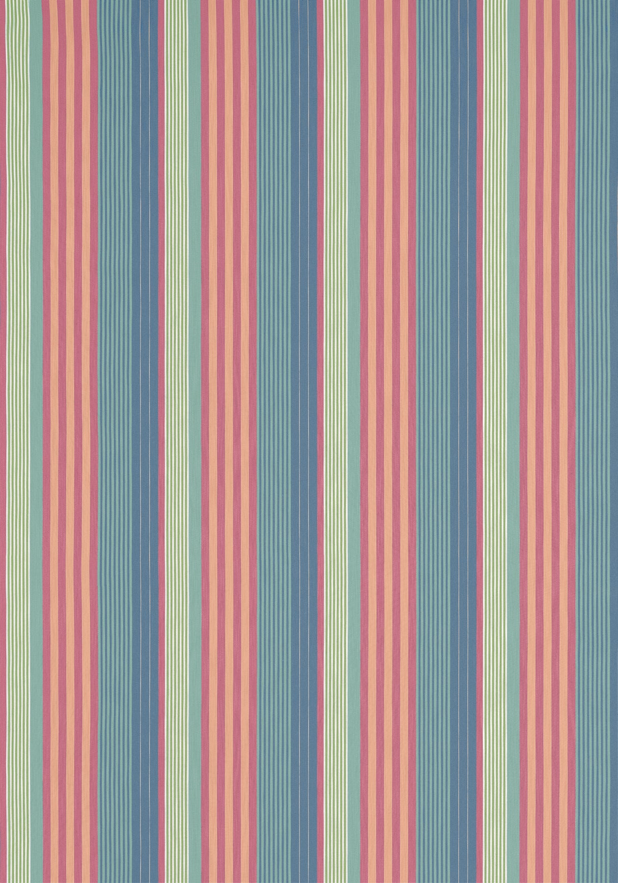Thibaut W81700 ESPRIT STRIPE Cornflower and Peony Fabric